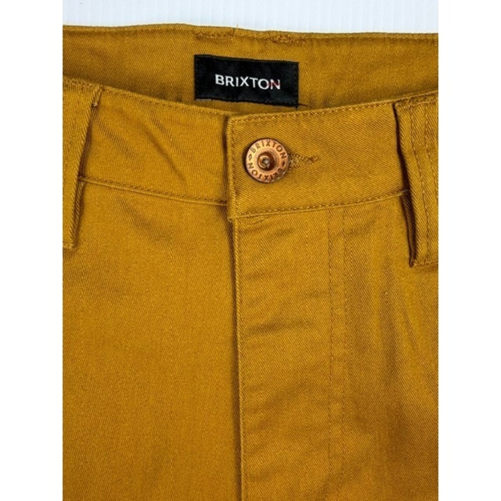 Brixton Shorts Mens Carpenter Utility Stretch 33 Golden Brown Relaxed Workwear - Picture 3 of 16